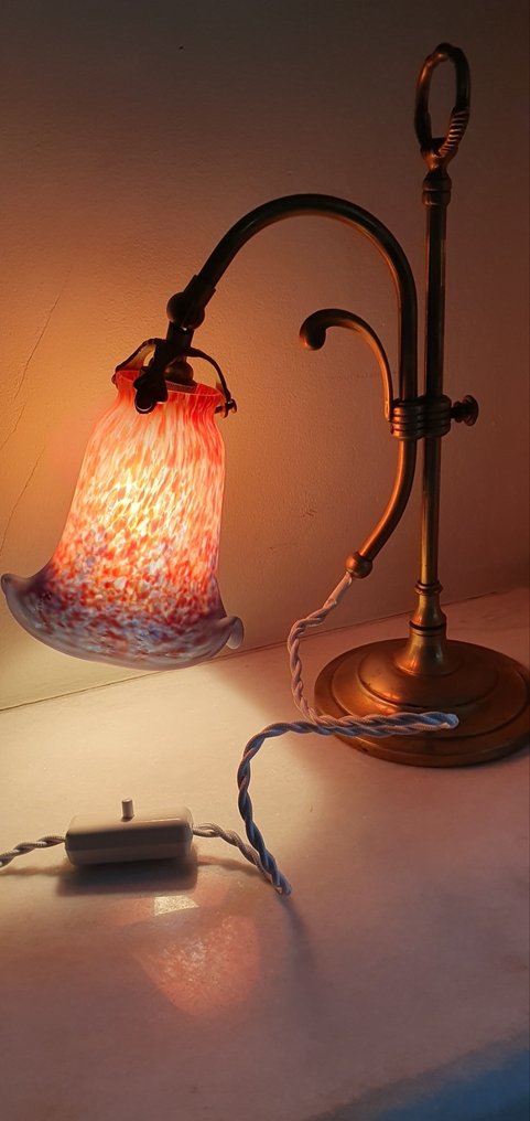 Lamp - Gilt brass - Art Nouveau style lamp #1.0