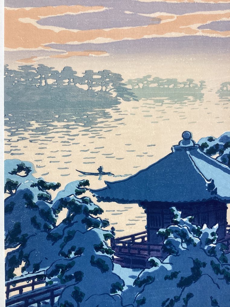 "Yuki no Matsushima" 雪の松島 ("Snow at Matsushima"), published by Unsodo - Kasamatsu Shiro (1898-1991) - 日本 #3.2
