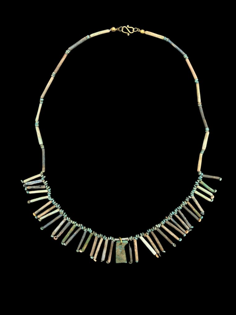 Κολιέ με αρχαία αιγυπτιακά χάντρες από μουμιοποιημένα οστά και σπάνιο φυλαχτό του Υιού του Ώρου - Αίγυπτος  (χωρίς τιμή ασφαλείας) #4.3