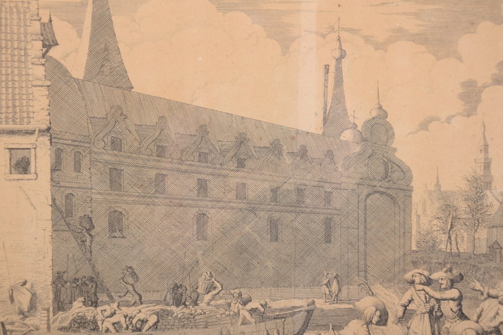 Netherlands - Breda; Jan Luijken - Veroveringe van 't Kasteel van Breda, door Soldaaten, in een Turfschip verborgen, Ao. 1590. - 1721-1750 #4.3