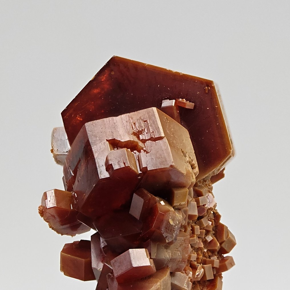 BRUCO di VANADINITE BICOLORE, ROSSO e ARANCIONE Kristalle auf Muttergestein - Höhe: 29 mm - Breite: 21 mm- 17 g #2.1