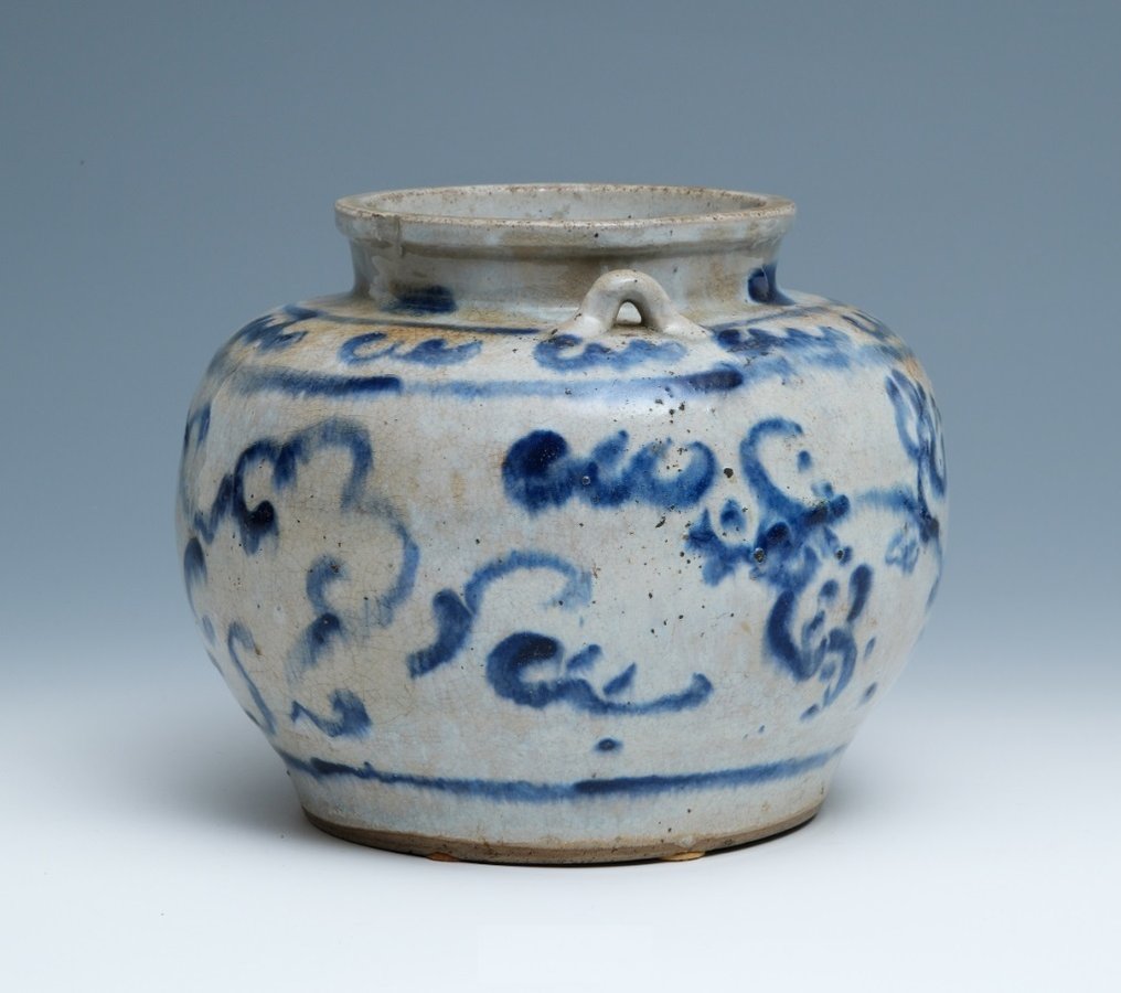 Pot - Keramiek - Ming Swatow blue & white #2.1