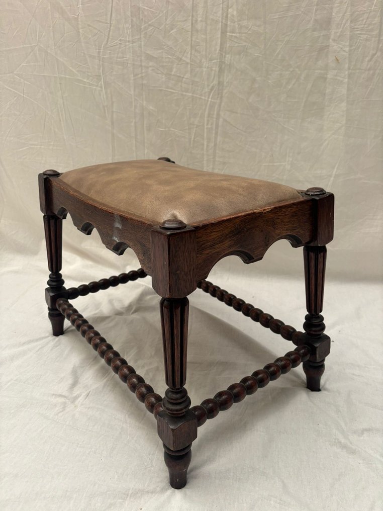 Hocker - Holz, Leder #2.1