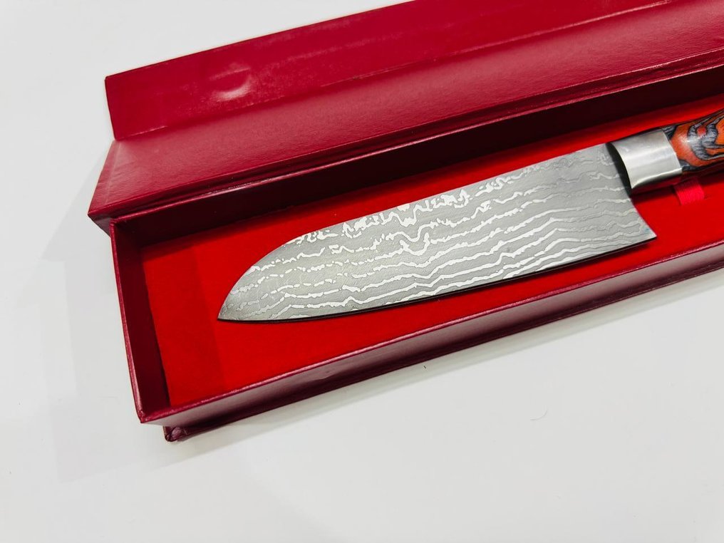 HexClad - 廚刀 - Santoku -  日本Santuko刀（0162） - VG 10钢少钢与异国情调的手柄 - 日本 - 日本Santoku刀 #1.0