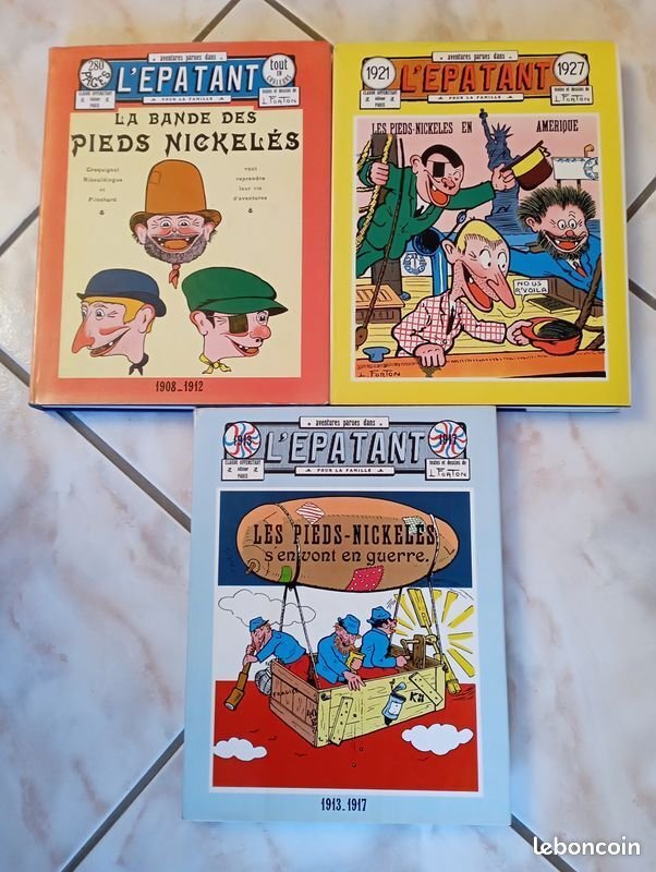 Les Pieds Nickelés - 3x C + 3x jaquette - 3 Album - Prima edizione - 1965/1969 #1.0