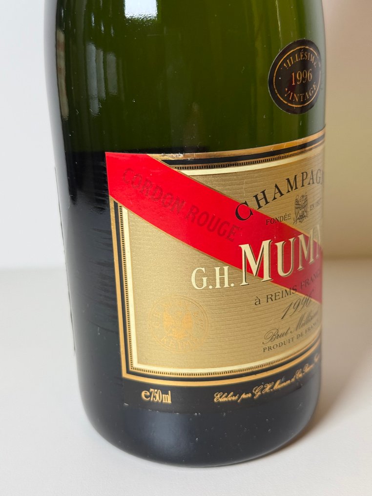 1996 G. H. Mumm, Cordon Rouge - Σαμπάνια Brut, Vintage - 1 Î¦Î¹Î¬Î»Î· (0,75L) #3.2