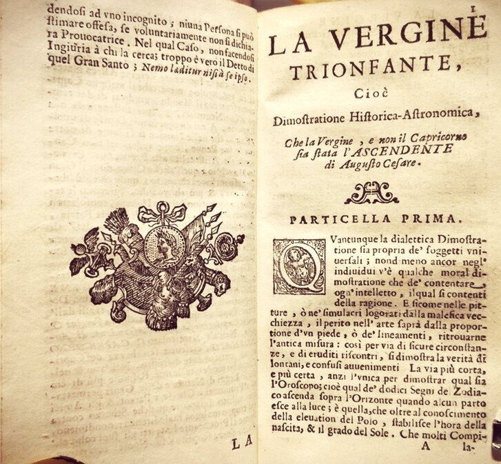Tesauro Emanuele. - La Vergine Trionfante et il Capricorno Scornato - 1680 #2.1