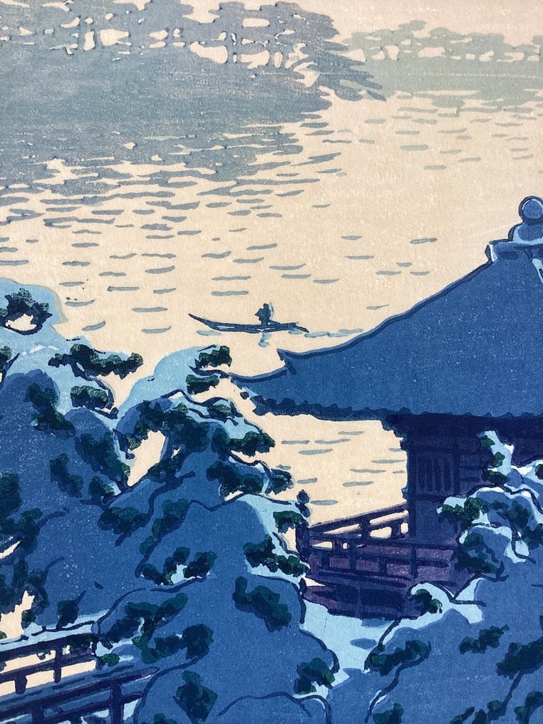 "Yuki no Matsushima" 雪の松島 ("Snow at Matsushima"), published by Unsodo - Kasamatsu Shiro (1898-1991) - 日本 #4.3