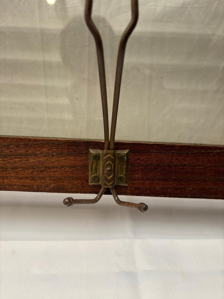 Appendiabiti - Houte con intaglio dettagliato del legno e ganci dorati in stile Art Nouveau #4.3