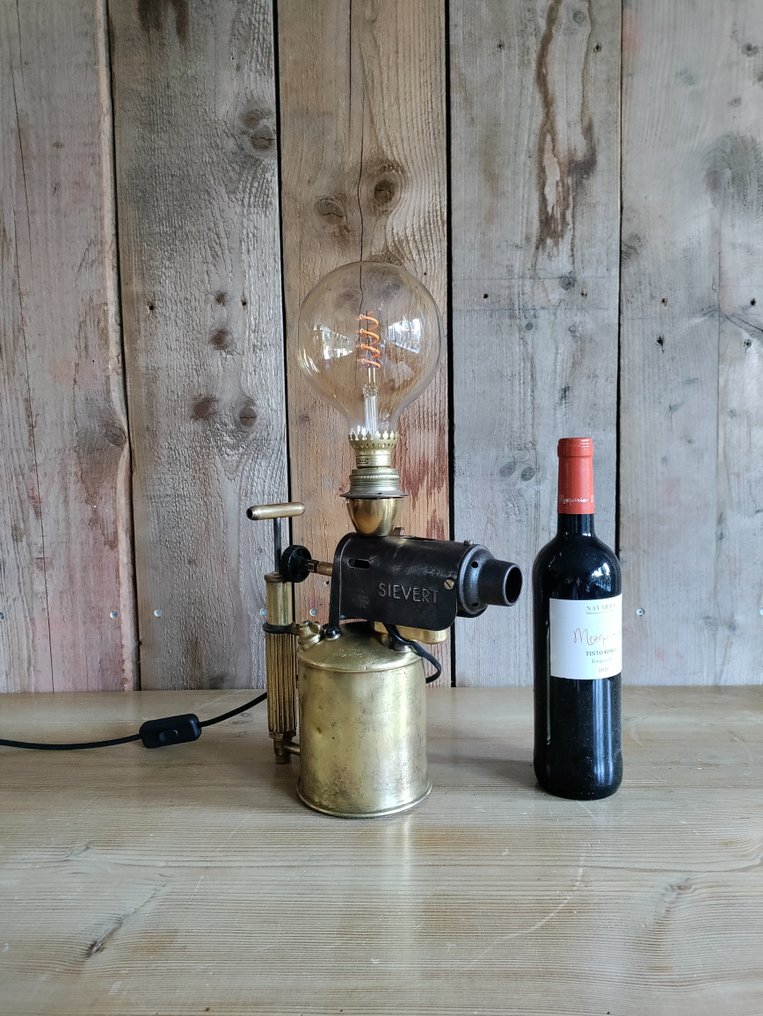 Lamp - Messing, IJzer - Lamp benzinebrander #3.2