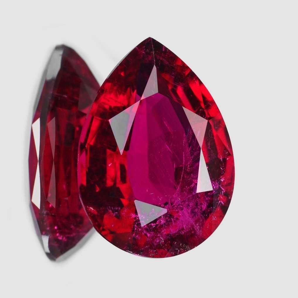1 pcs  Red Tourmaline  - 2.95 ct - International Colored Gemstone Association (ICA GemLab) - "Rubellite" #2.1