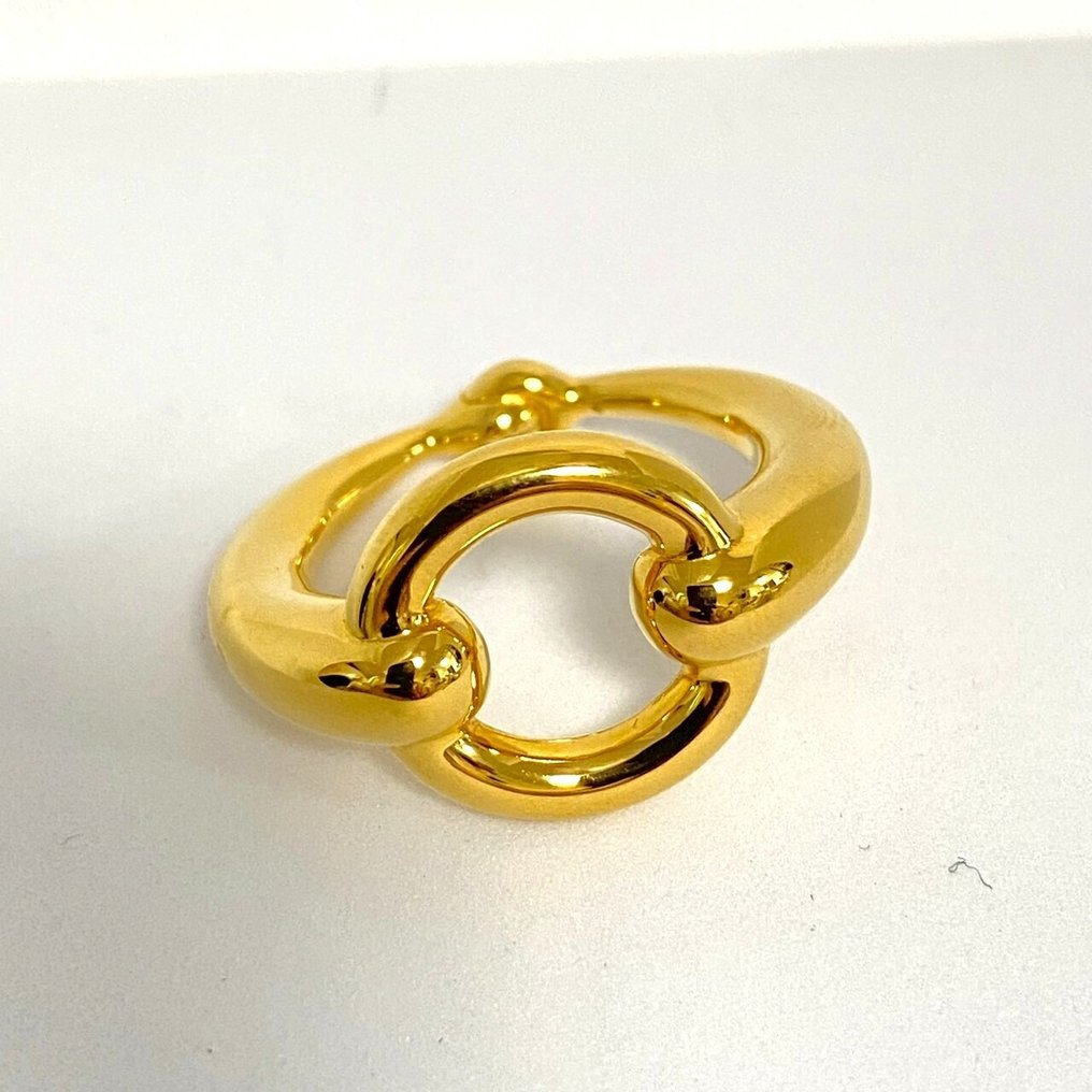 Hermès - Verguld - Sjaalring - Paardbit #2.1