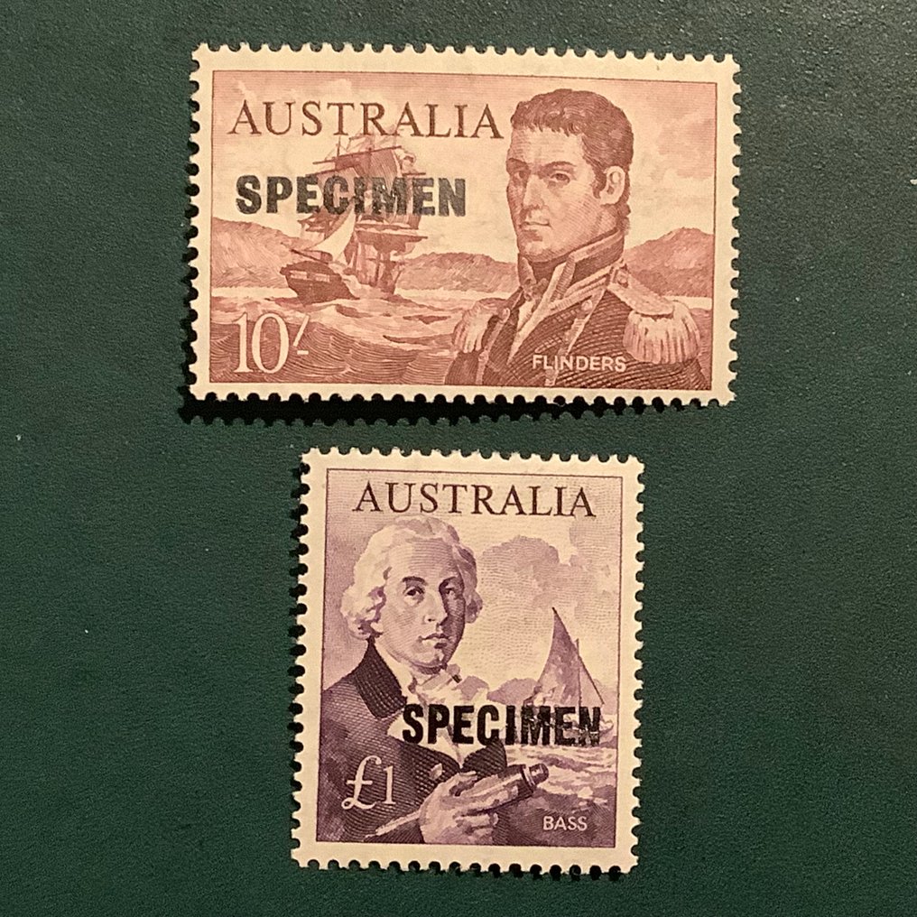 Australia 1963 - Flinders and Bass with specimen overprint - Michel #3.2