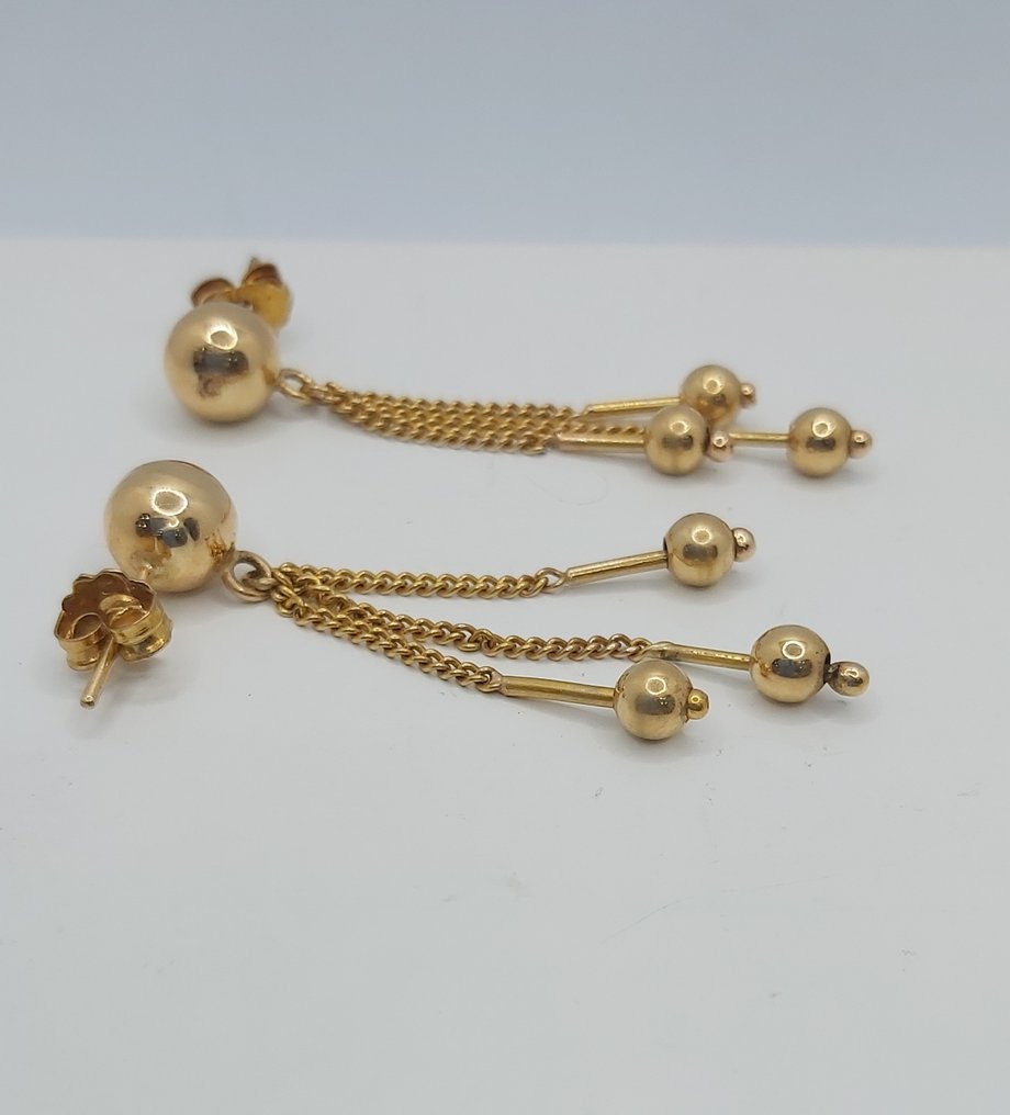 Drop fülbevaló - 19,2 kt. Sárga arany #1.0