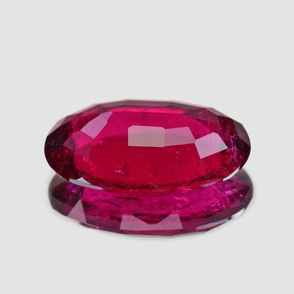 1 pcs Κόκκινο, Μωβ Τουρμαλίνης - 3.21 ct - Διεθνής Ένωση Έγχρωμων Πολύτιμων Λίθων (ICA GemLab) - Rubellite #4.3