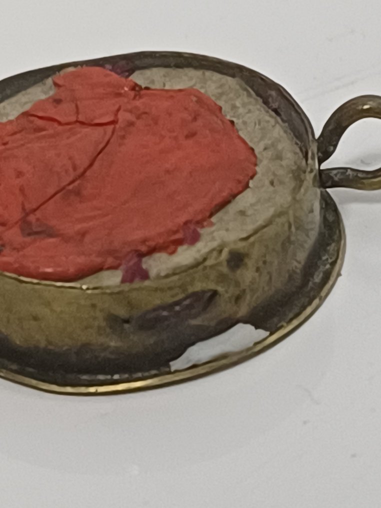 Pyhäinjäännöslipas - Metalli, Lasi, Tekstiili - Varhainen 1900-luku - Ex Sepulcro - Pyhä Neitsyt ja Marttyyri (V & M) #2.1