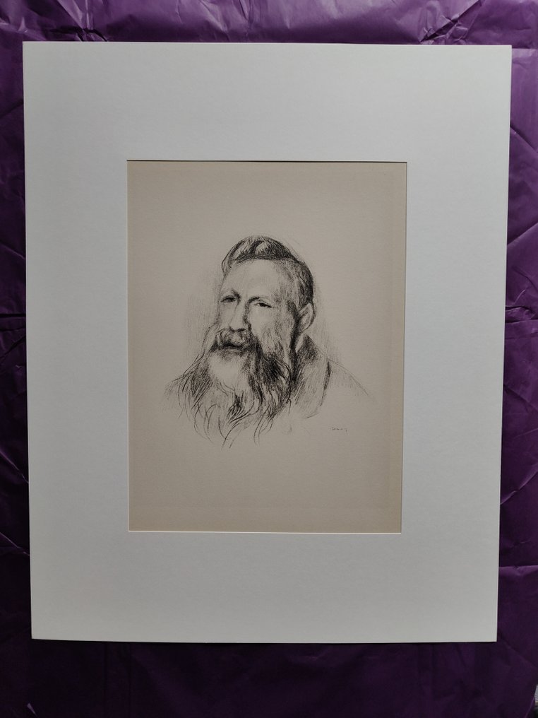 Pierre-Auguste Renoir (1841-1919), (after) - Auguste Rodin - lithograph, 1951 #1.0