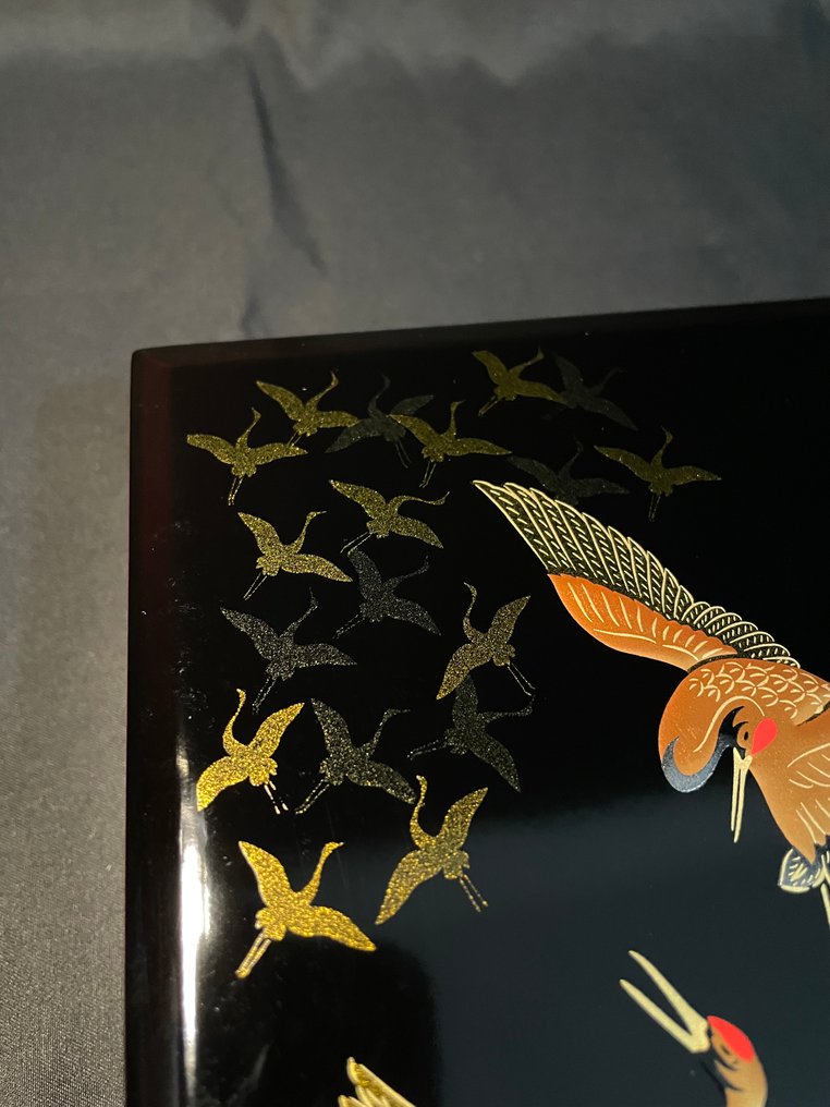 Japanese Letter Box 【手紙箱】 - Κουτί - Επιχρυσωμένα αντικείμενα - Lacquerware Maki-e【μaki-e】 #4.3