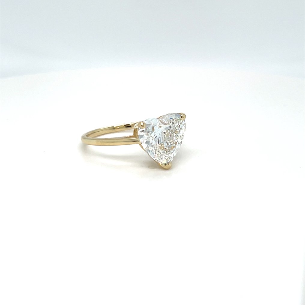 Inel - 14 ct. Aur galben - 4.02ct. tw. Diamant (Cultivat în laborator) #1.0