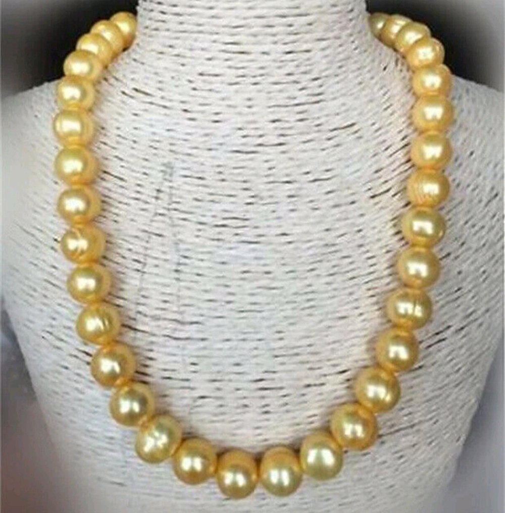 Südsee-Gelbperlen-Halskette mit 283,40 Karat. . - Höhe: 10 mm - Breite: 10 mm- 56.68 g - (1) #3.2