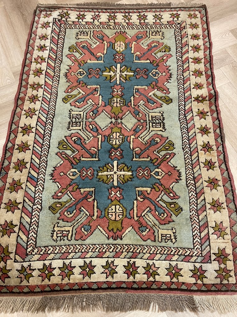 Kaukasisk Kazak, håndknyttet, uld, ny, Tyrkiet, farverigt tæppe, rengjort - Tæppe - 180 cm - 123 cm #1.0