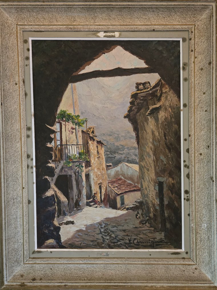 Vincent Cermignani (1902-1971) - Vieille rue de lucéram #1.0