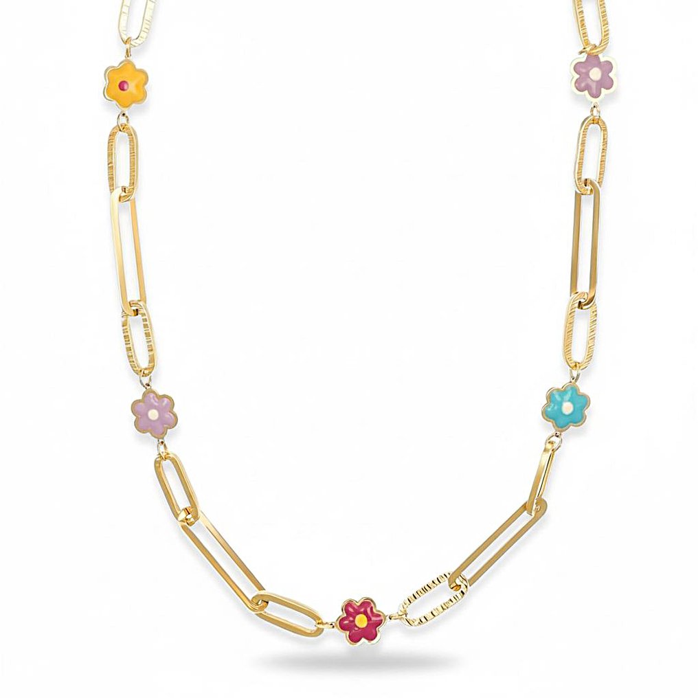 Halsketting - 18 karaat Geel goud #1.0