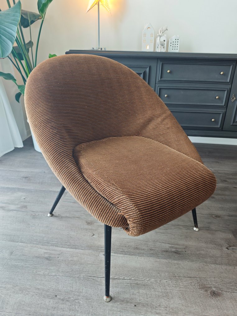 Armchair - Cotton, Metal - DDR armchair #2.1