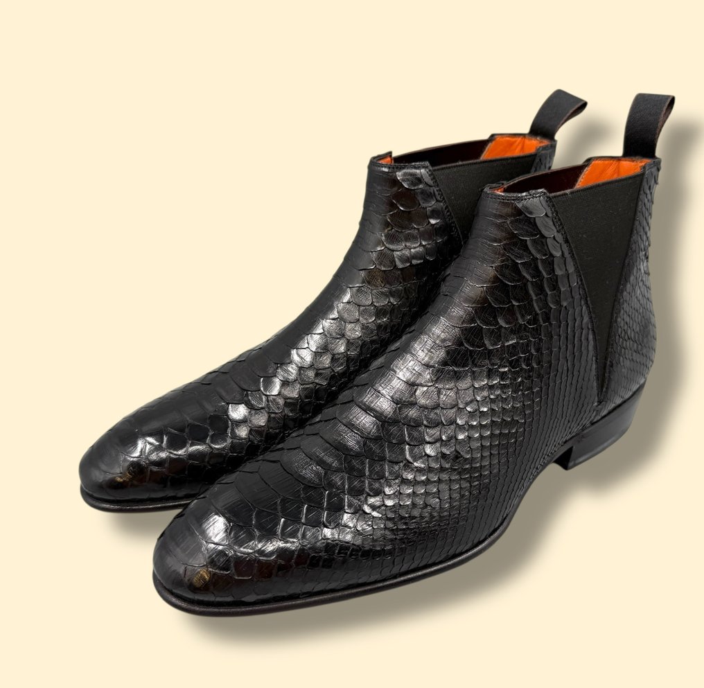 Santoni-Python-UK6 - Chelsea boots - Size: EU 40.5 - New in box #3.2