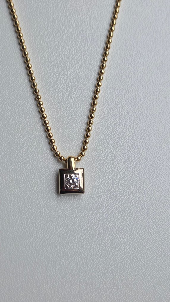 Collier avec pendentif - 18 carats Or jaune - 0.50ct. tw. Diamant (Naturelle) - A. Roure #3.2