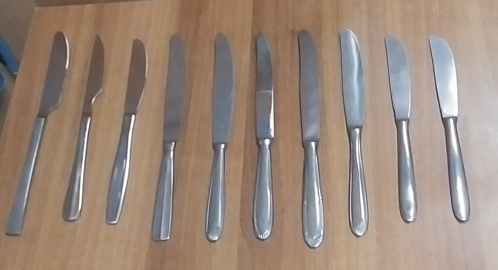 LOTTO COLTELLI - gottinghen comas pinti - Coltello da tavola (20) - gottinghen acciaio inox coltello comas acciaio inox coltello pinti acciaio inox - Acciaio #4.3
