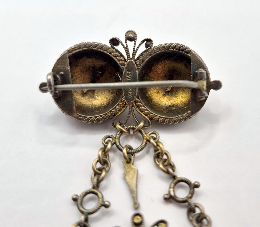 Senza prezzo di riserva - Spilla Argento, Historismus #3.2