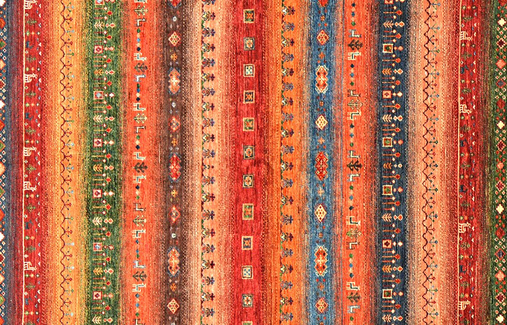 Afghan, Gabbeh, Χαλί Samarkand Ariana υψηλής ποιότητας, χειροποίητο, μεγάλο, με προσεκτικά επιλεγμένο μαλλί - Χαλί - 305 cm - 245 cm - Νέο χειροποίητο χαλί σχεδιαστή #2.1