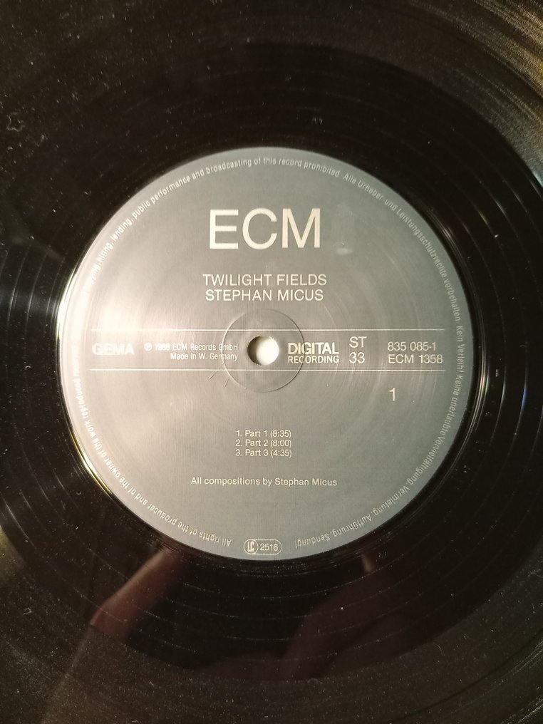 Stephan Micus - Twilight Fields; East Of The Night; Ocean - 多個標題 - LP 專輯(多個) - 1985 #3.2