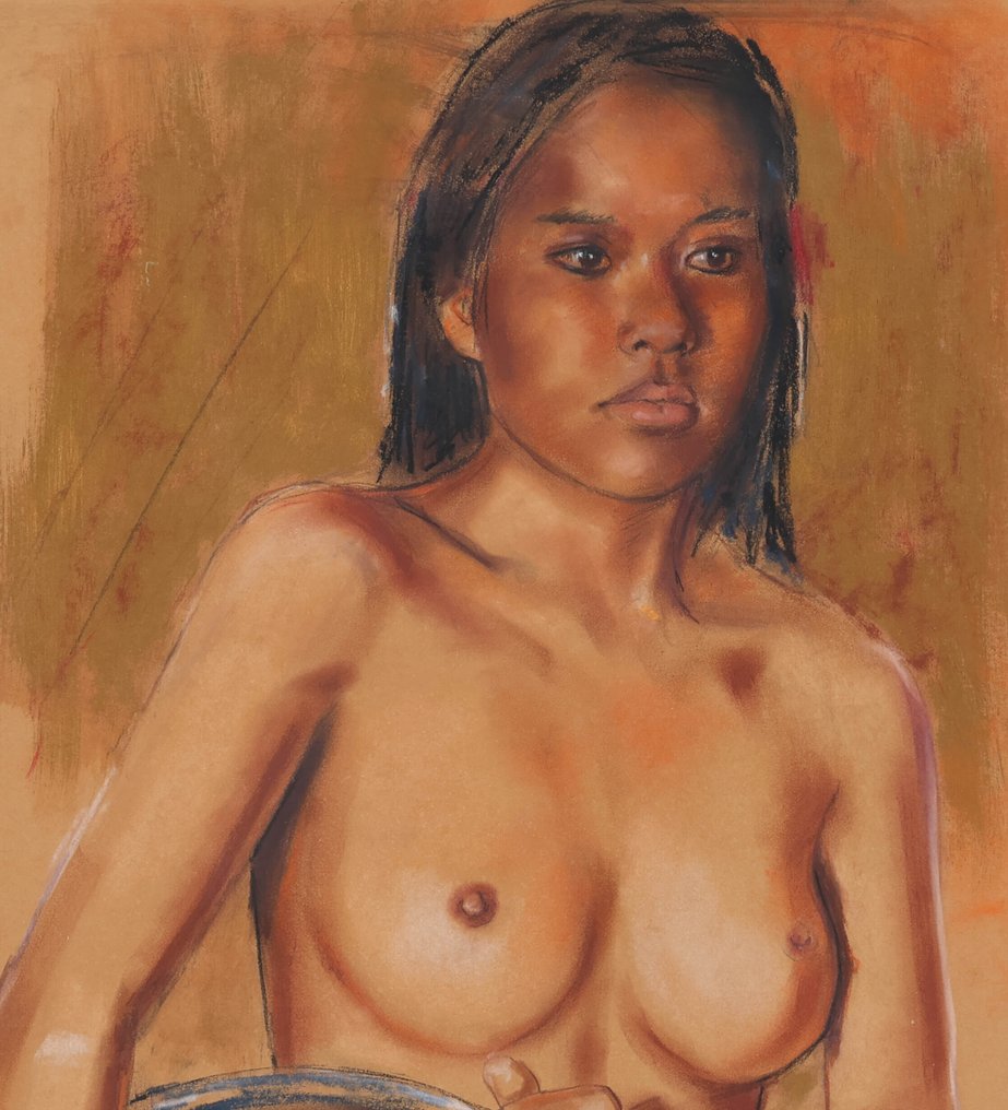 Louis Nagelkerke (1949) - Balinese vrouw met schaal #3.2