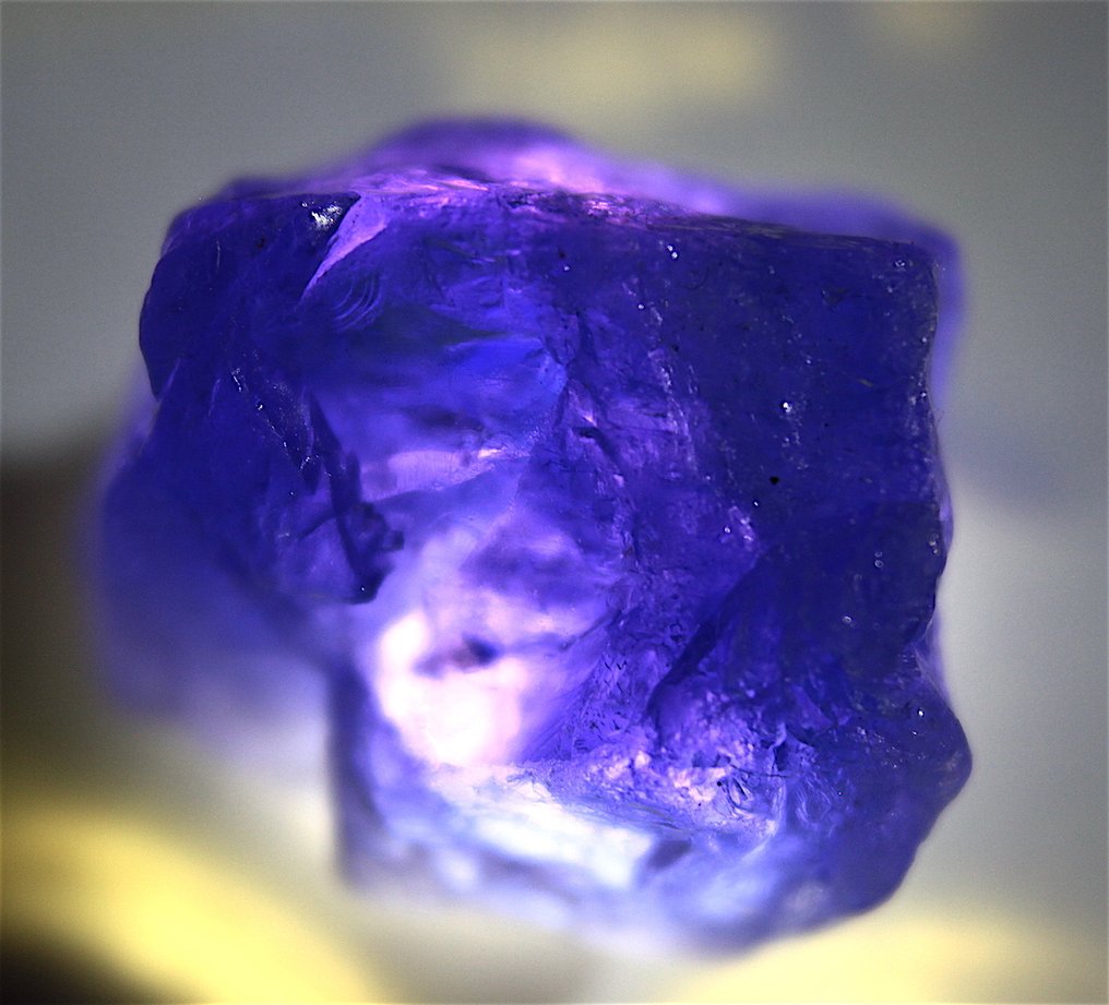 Ct. 20.0 Εξαιρετικό τανζανίτη μπλε διαφανές - από τη συλλογή - Ύψος: 15 mm - Πλάτος: 13 mm- 4 g #2.1