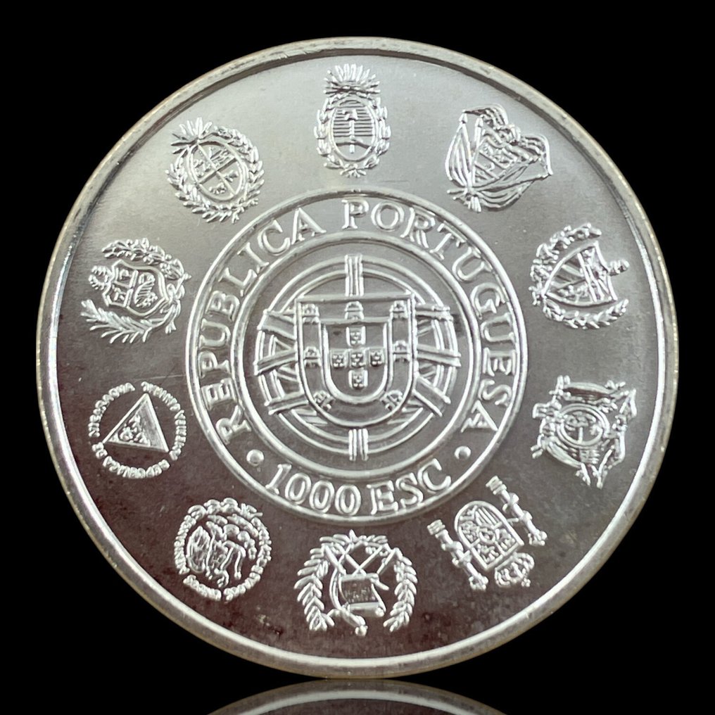 Portugal. Silver 1.000 Escudos (The Wolf) Coin - 27g 1994  (No Reserve Price) #1.0