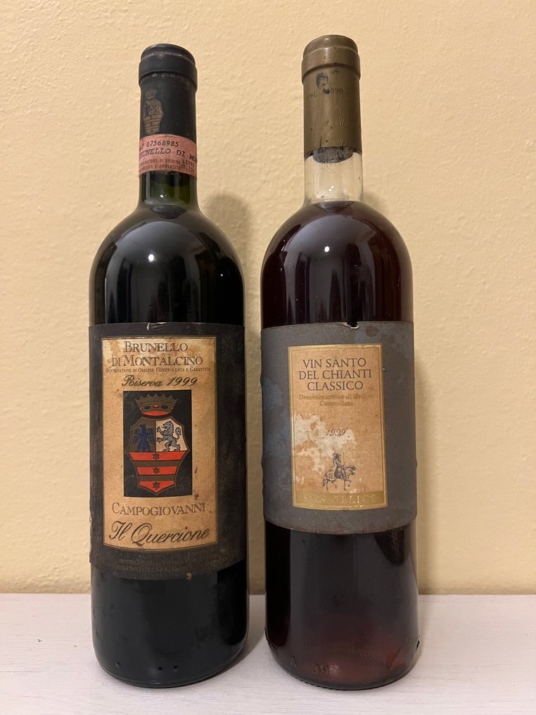 1999 San Felice Campogiovanni Il Quercione & Vin Santo del Chianti Classico - 托斯卡纳 - 2 Bottles (0.75L) #1.0