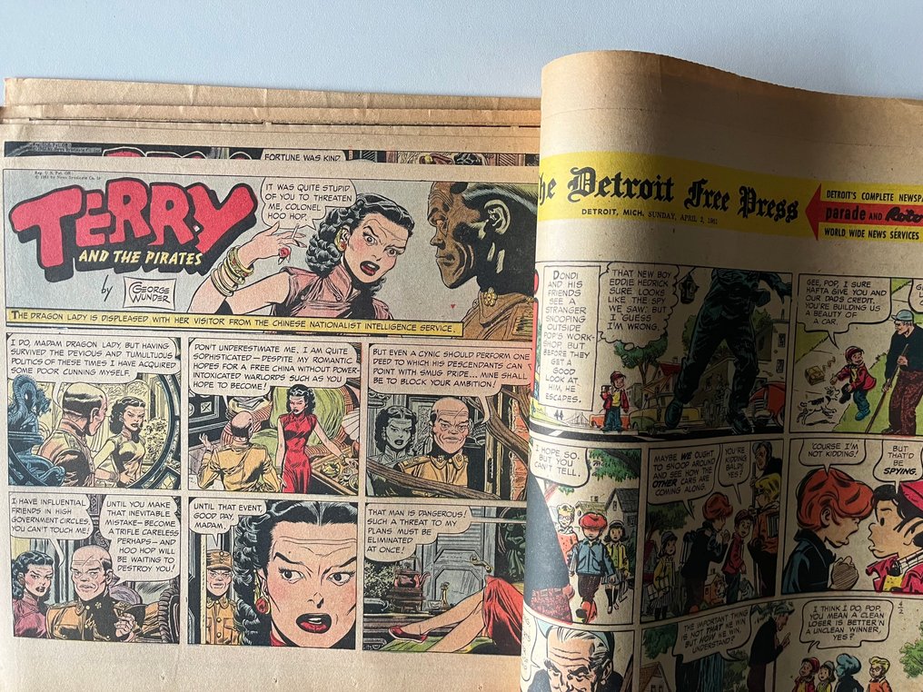 Terry and the Pirates - inspired Buck Danny by Hubinon&Charlier - 50 Newspaper pages - 1961 #1.0