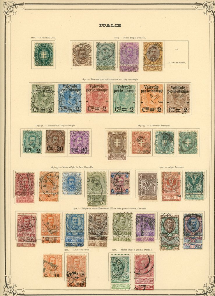 Ιταλία 1861 - COTE +2800 - Πολύ όμορλη συλλογή που ακολουθείται από τα κλασικά, Poste, φόρους, CP, Service, ... #3.2