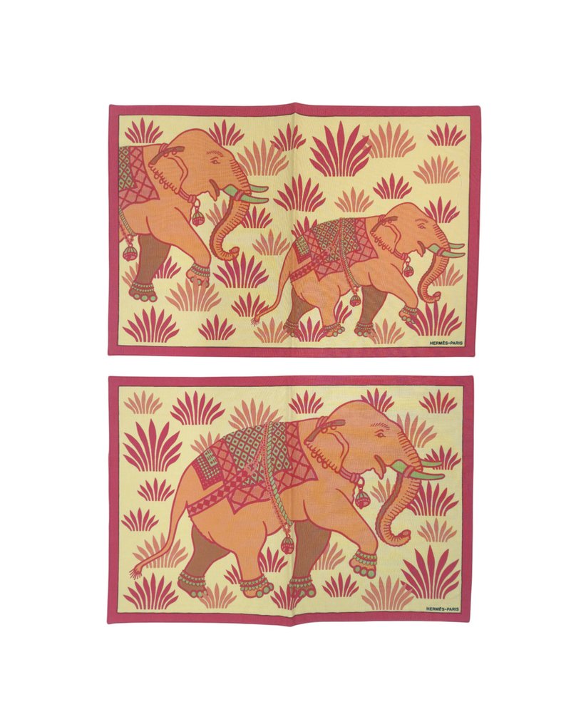 Hermès - Set mit 2 Platzsets - Tischtuch - 32 cm - 45.5 cm #1.0