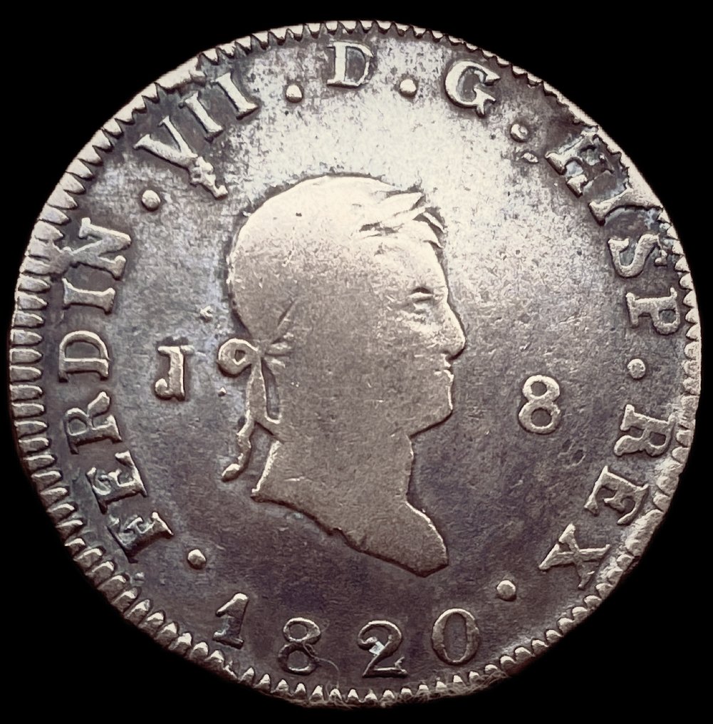 西班牙. 费尔南多七世. 8 Maravedís 1820  (没有保留价) #1.0