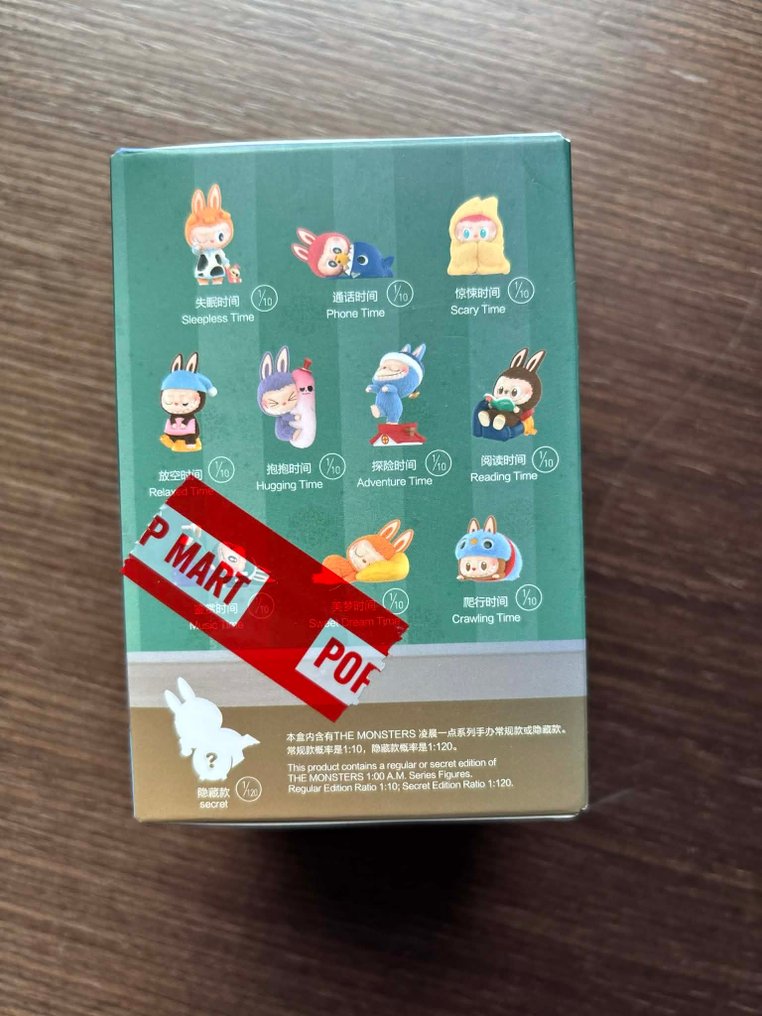 Pop Mart - Doll Labubu (Pop Mart) – The Monsters – 1 A.M. – Blind Box - 2020+ #1.0