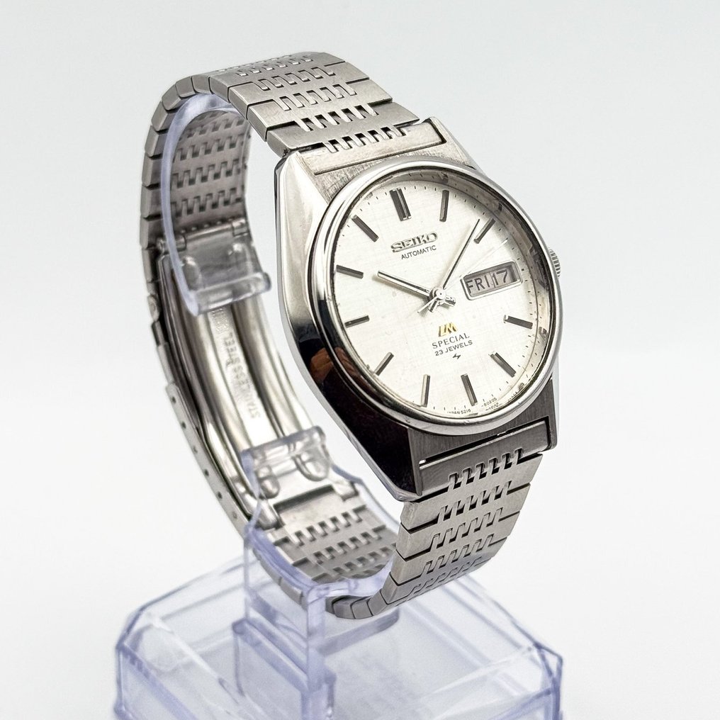 Seiko - LM Special "Linen-dial" 光映 (Kōei) – Reflected Light - 没有保留价 - 5216-8020 - 男士 - 1975 #3.2