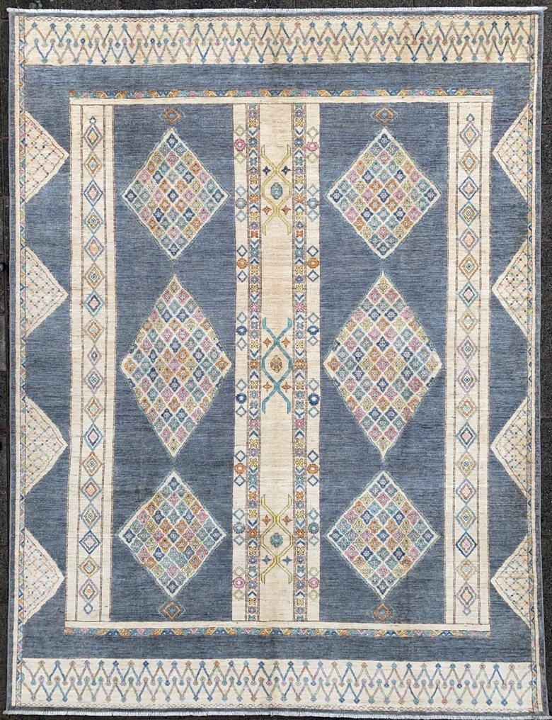 Δημιουργικό έργο Ikat χαλί - αχρησιμοποίητο - Χαλί - 358 cm - 270 cm #1.0