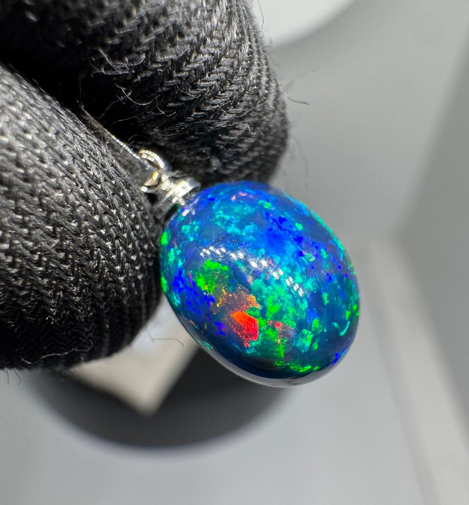 Opale Pendente - Altezza: 20 mm - Larghezza: 8.5 mm- 0.84 g - (1) #1.0