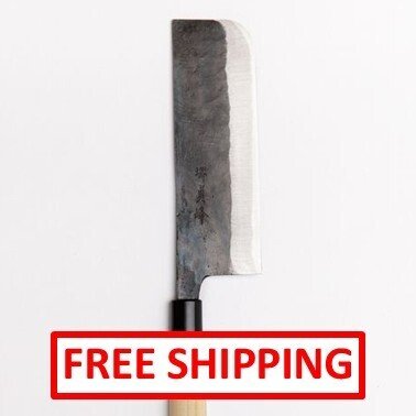 堺貞峰 (Sakai Teihou)  Handcrafted by master artisans - Μαχαίρι κουζίνας -  Μαύρο σφυρηλατημένο Nakiri Knife - ΔΩΡΕΑΝ ΑΠΟΣΤΟΛΗ - ανοξείδωτο ατσάλι - Ιαπωνία #1.0