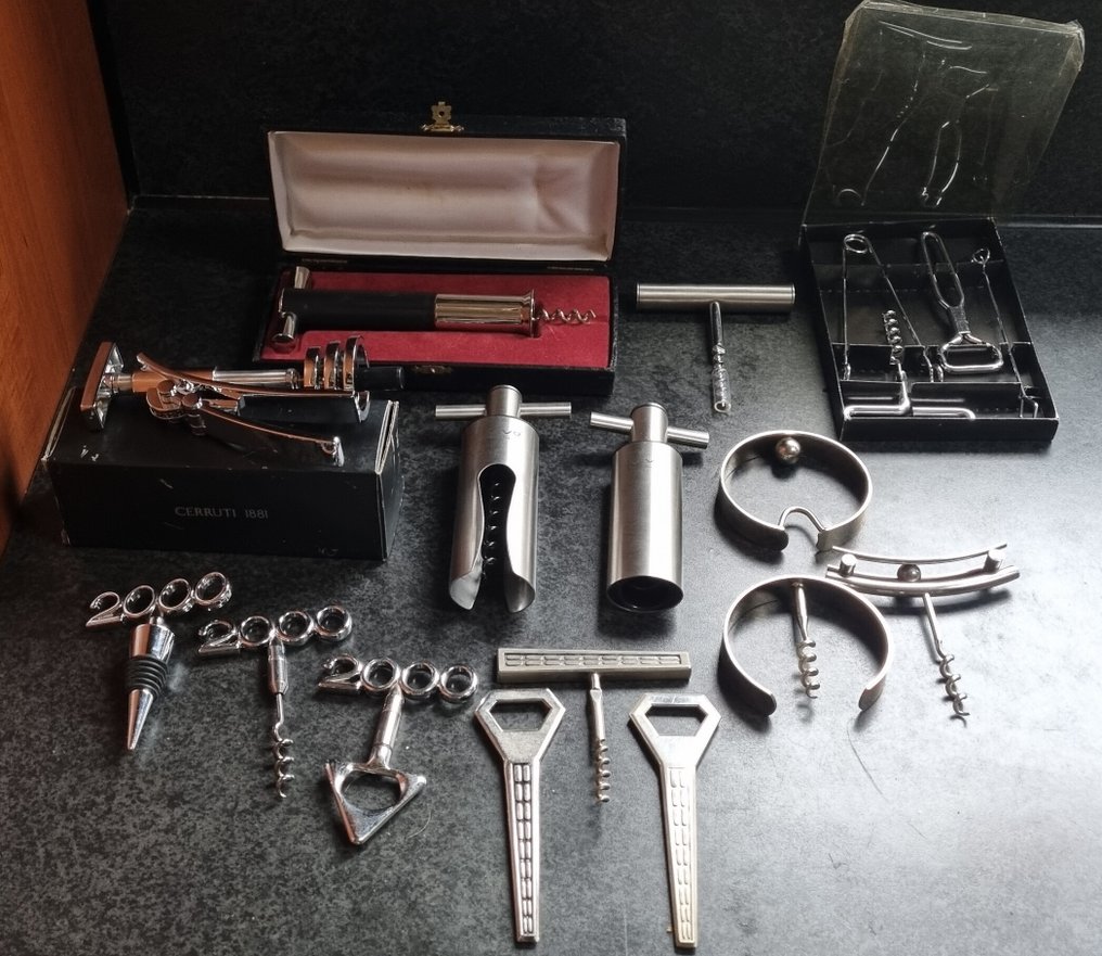 Cerruti 1881, Villeroy & Bosch, Bent Falk - Cavatappi - RVS - Set di vintage e di design. #1.0