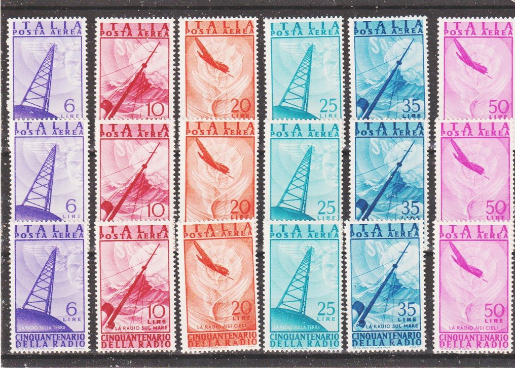 意大利 1947/1961 - 意大利99枚1947/1961年期间的全新纪念邮票精选 #3.2