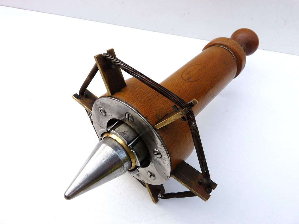 Very rare equipment for pigeon racing enthusiasts: BENZING Original Brevete, racing clock and ring - Working tool #4.3